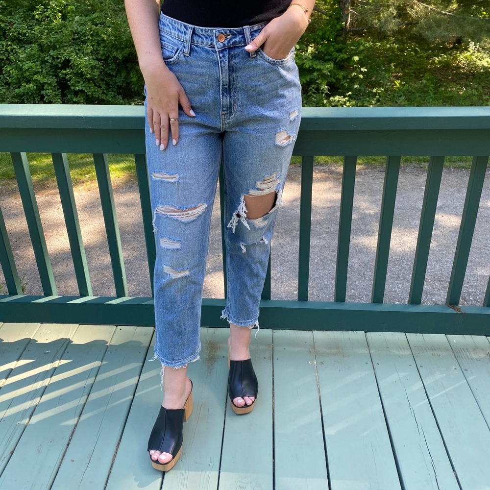 High Waisted Mom Jean
